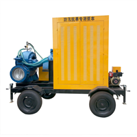 Mix flow diesel engine trailer mounted dewatering pump